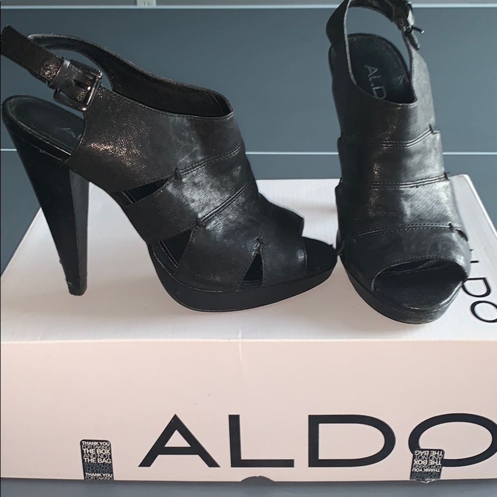 Aldo Bootie Peep Toe Pumps